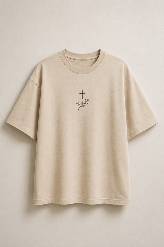 Gods Timing Is Perfect - Camisa Cristiana Oversize Minimalista