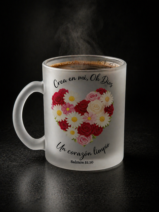 Taza Cristiana “Crea en mí, Oh Dios” – Salmos 51:10