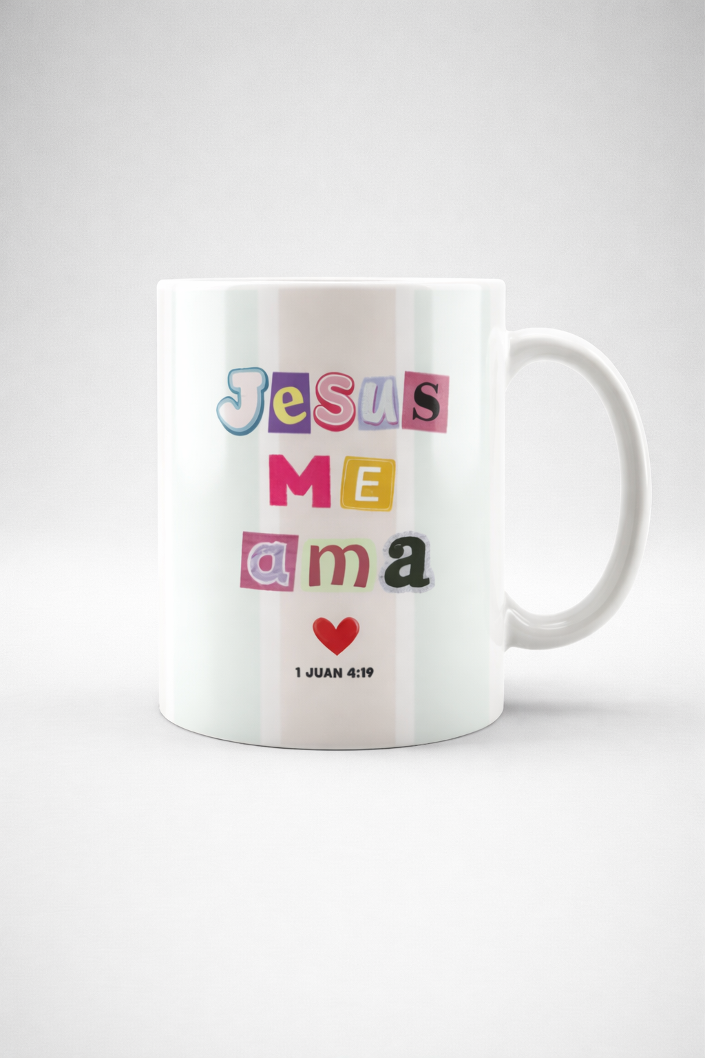 Taza “Jesús me ama” – 1 Juan 4:19 - Cristo vive