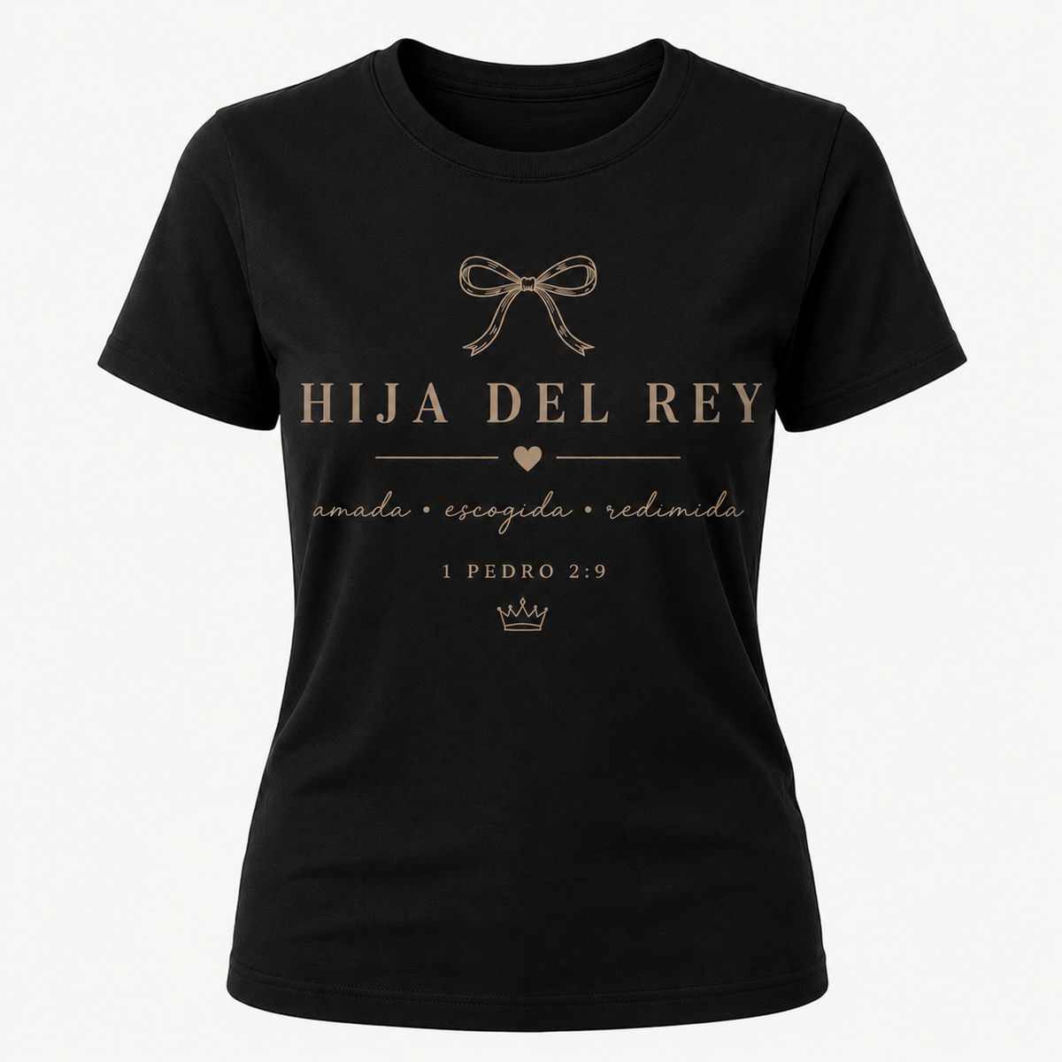 Camisa regular Cristiana “Hija del Rey” – Diseño Minimalista Premium