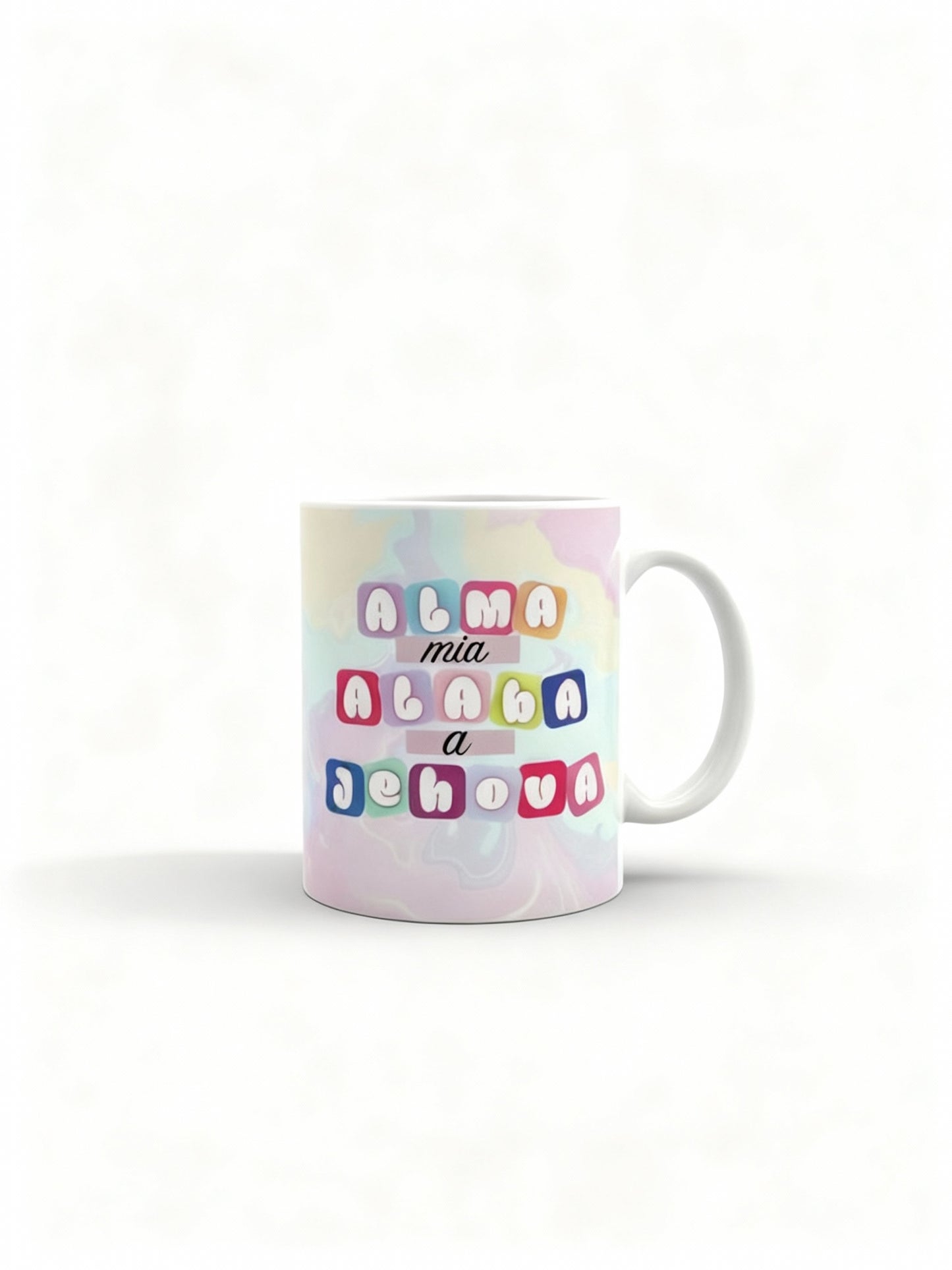 Taza 11 oz “Alma mía, alaba a Jehová” – Gratitud y Fe en Cada Día - Cristo vive