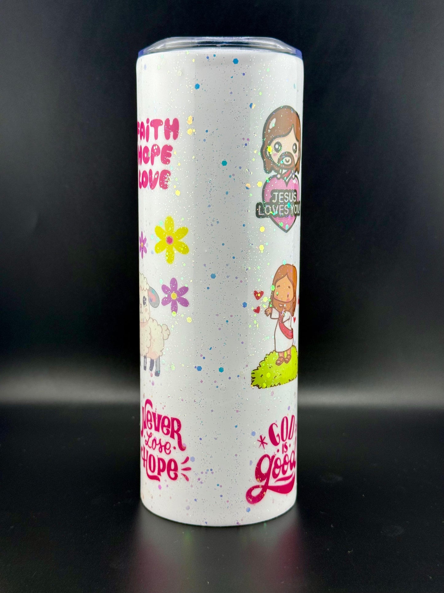 Vaso cristiano “Jesús te ama” – 20oz - Cristo vive