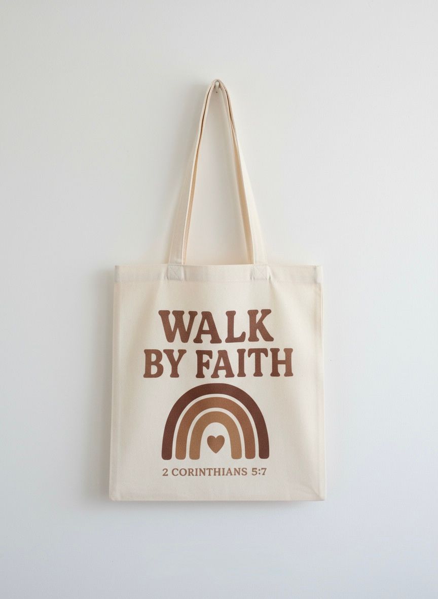Bolso “Walk by Faith” – 2 Corintios 5:7 - Cristo vive