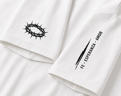 Camisa Cristiana “Dios Está Conmigo” | Salmo 23:4 | T-Shirt oversize Unisex