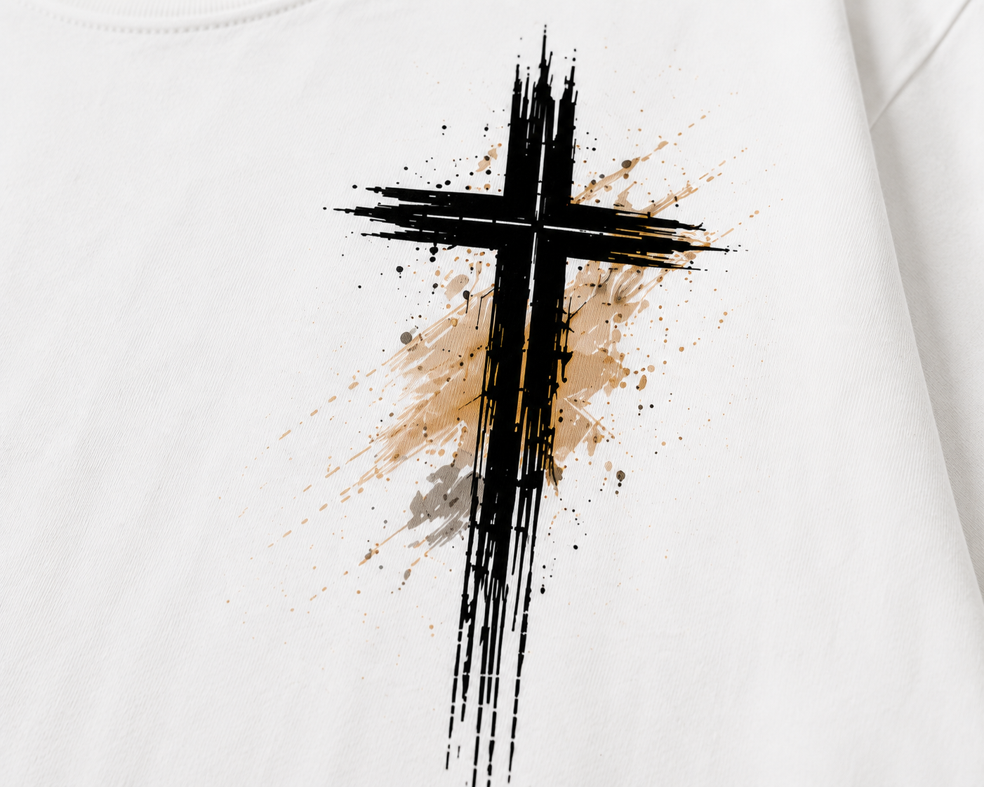 Camisa Cristiana “Dios Está Conmigo” | Salmo 23:4 | T-Shirt oversize Unisex
