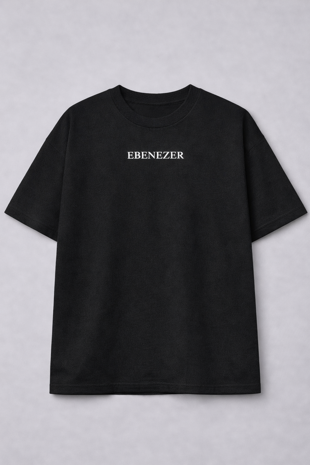 Camiseta Cristiana Oversize “Ebenezer” – Hasta Aquí Me Ha Ayudado Jehová (1 Samuel 7:12)