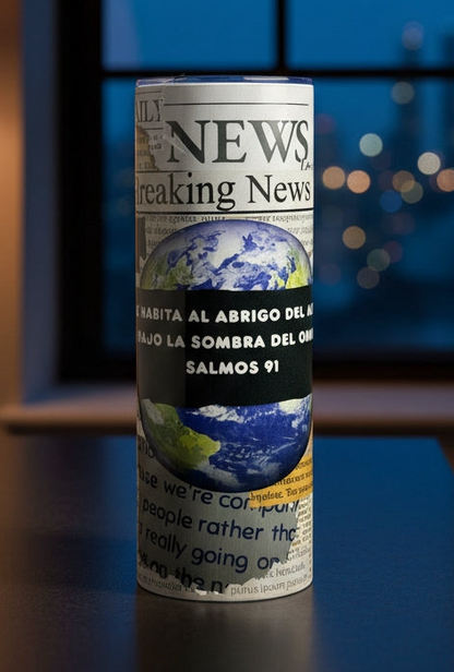 Vaso Térmico 20oz – "El que habita al abrigo del Altísimo" (Salmos 91)