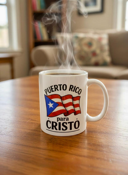 Taza “Puerto Rico para Cristo” – 11oz - Cristo vive 