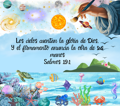 Vaso Térmico 20oz – Los cielos cuentan las maravillas de sus manos - Cristo vive 