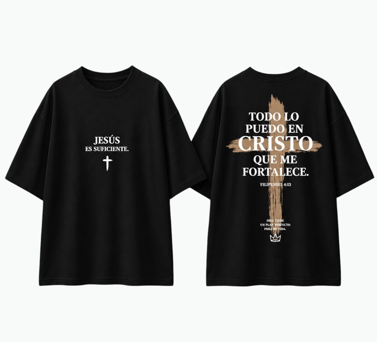 Camiseta Cristiana Con Mensaje Inspirador