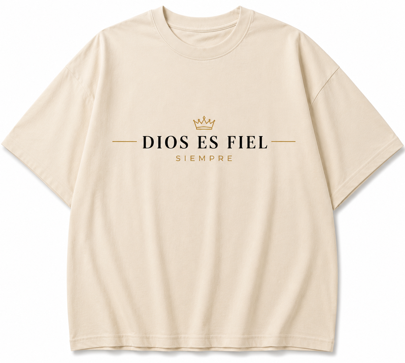 Camisa Oversize Cristiana “Dios Es Fiel Siempre” – Premium Streetwear