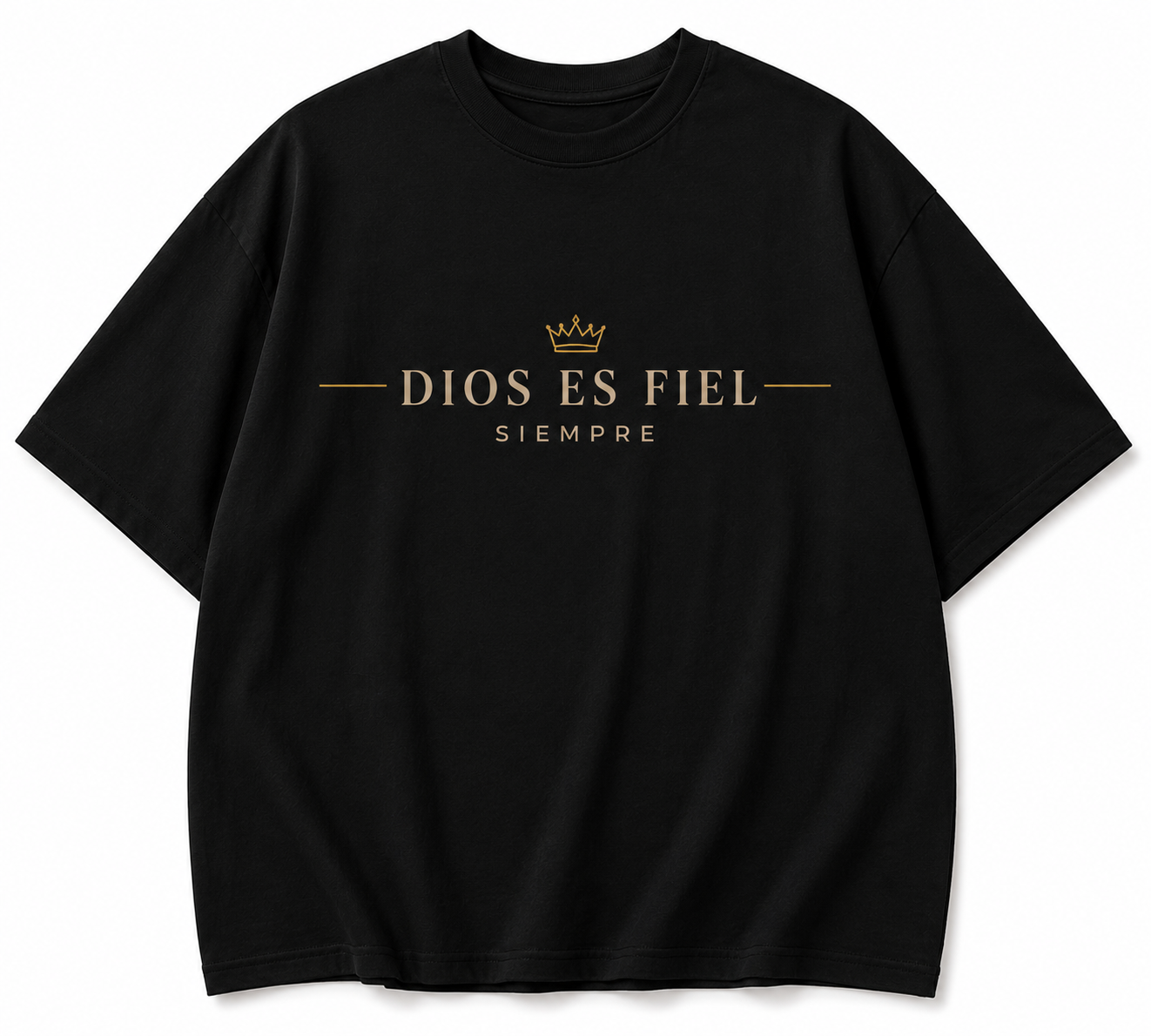 Camisa Oversize Cristiana “Dios Es Fiel Siempre” – Premium Streetwear