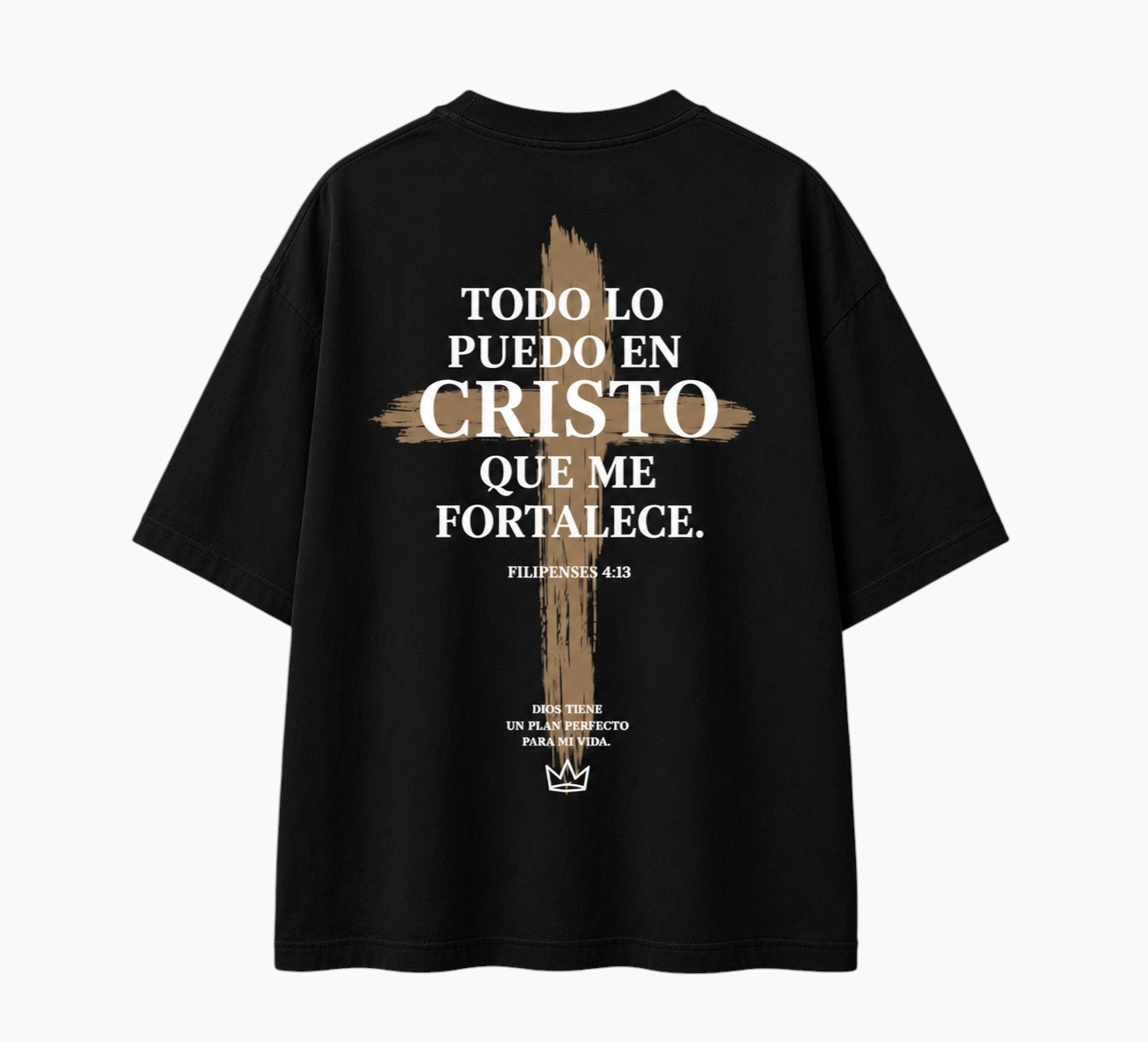 Camiseta Cristiana Con Mensaje Inspirador
