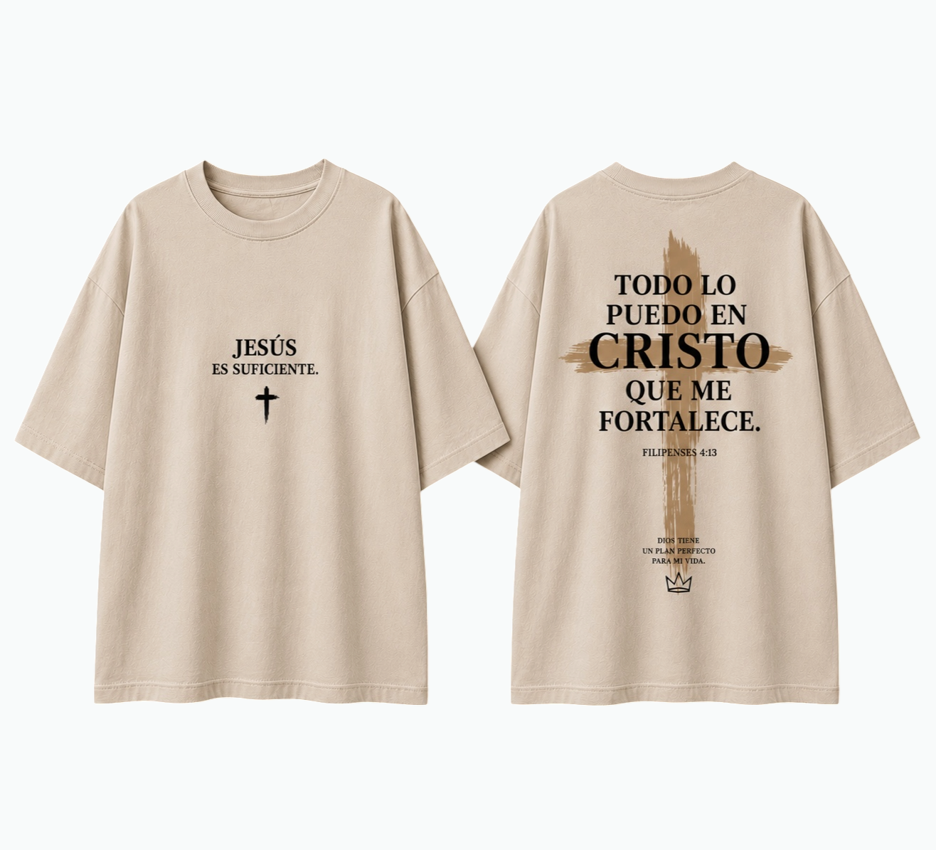 Camiseta Cristiana Con Mensaje Inspirador