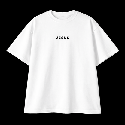 Camisa Oversize Cristiana 'JESUS' – Estilo Minimalista Streetwear