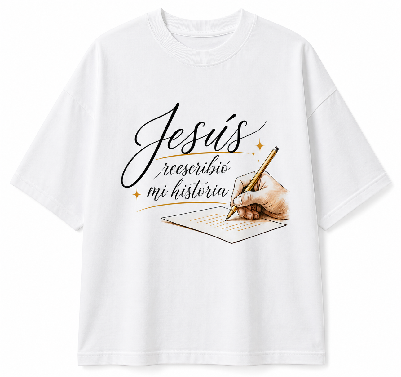 Camisa Oversize “Jesús Reescribió Mi Historia”