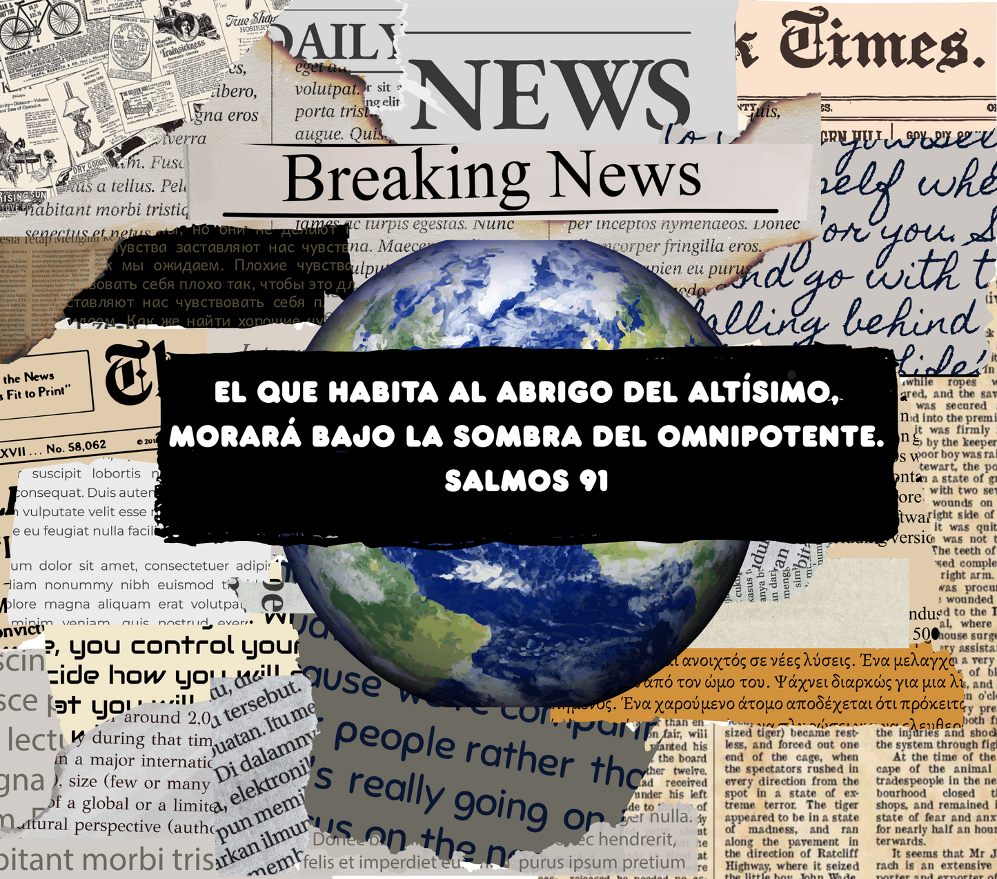 Vaso Térmico 20oz – "El que habita al abrigo del Altísimo" (Salmos 91) - Cristo vive 