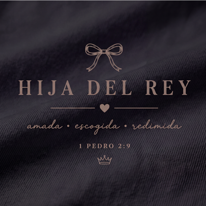Camisa Oversize Cristiana “Hija del Rey” – Diseño Minimalista Premium