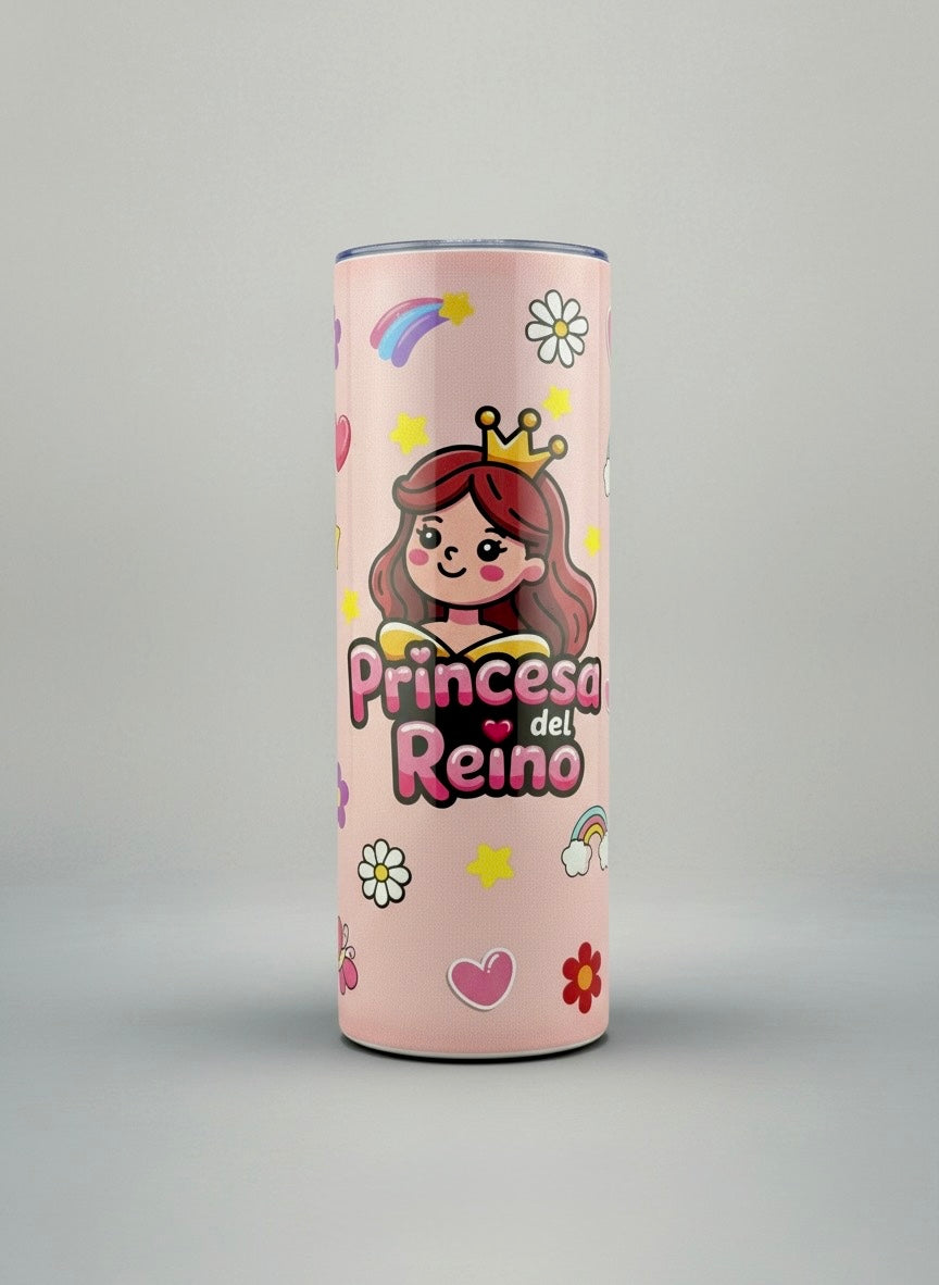 Vaso Térmico 20oz – Princesa del Reino (Rosa, Azul y Violeta) - Cristo vive 