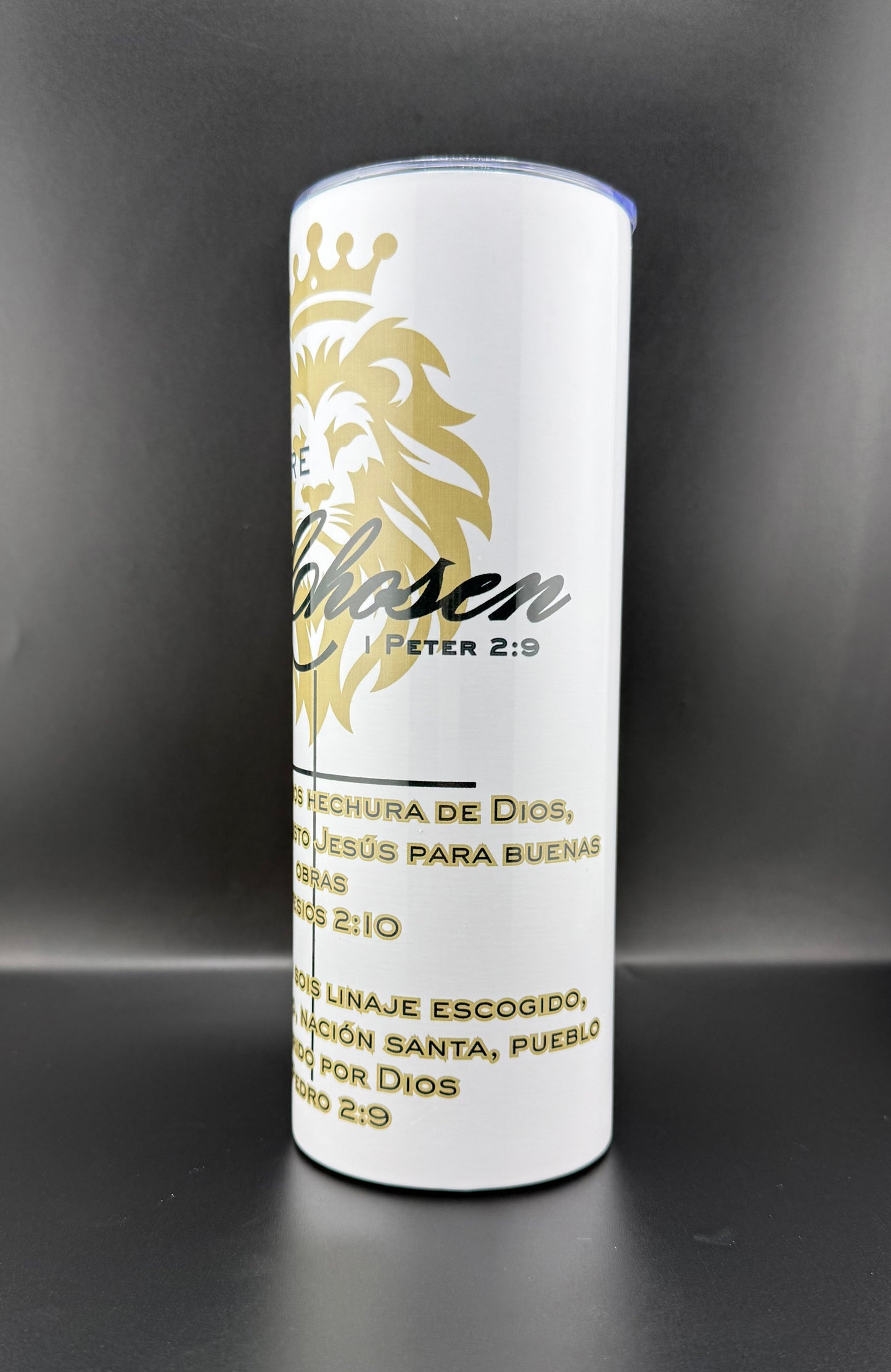 Tumbler “You Are Chosen” – 20oz | Diseño Cristiano Inspirado en 1 Pedro 2:9