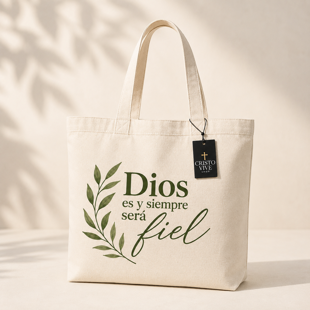 Bolso de Lona “Dios es y Siempre Será Fiel”