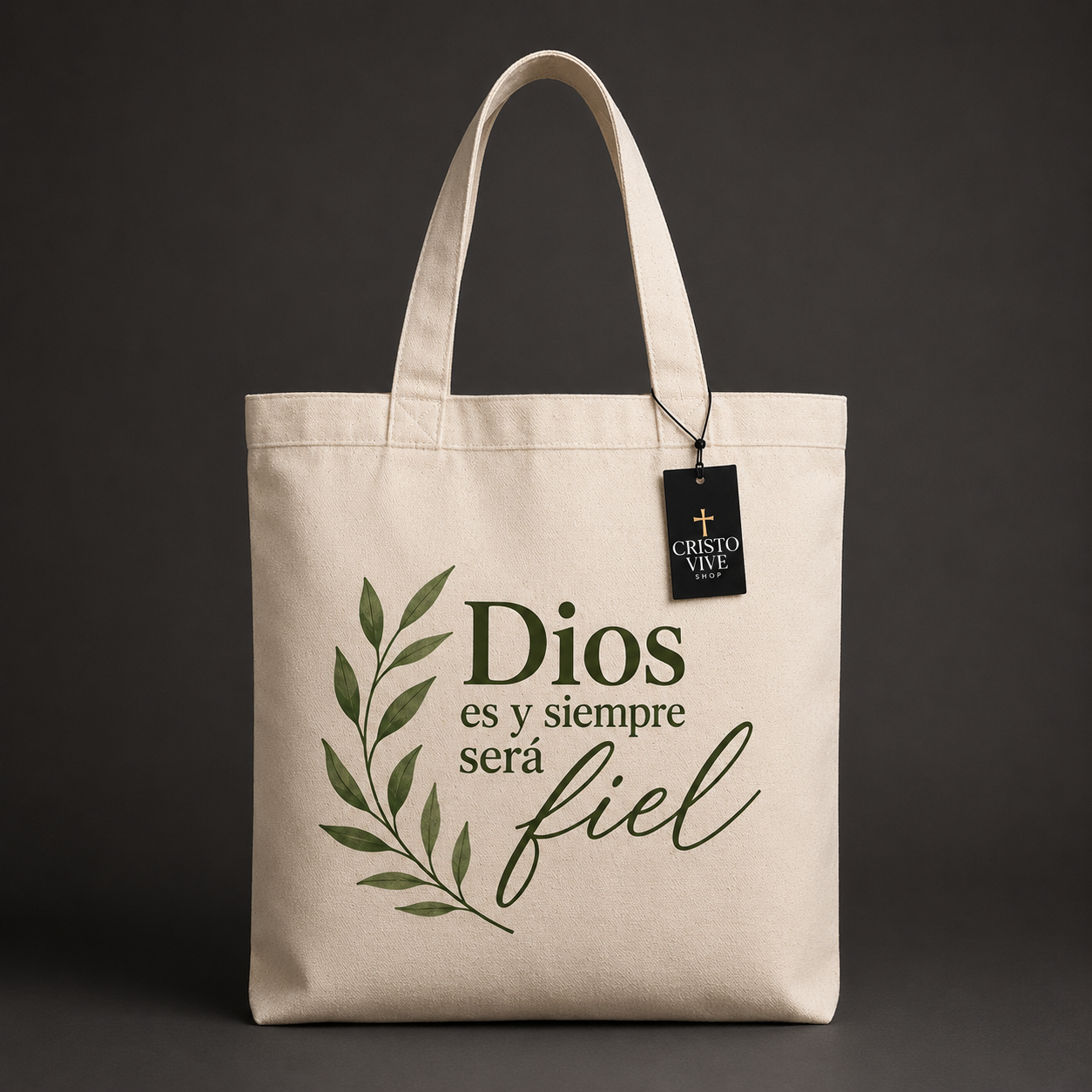 Bolso de Lona “Dios es y Siempre Será Fiel”