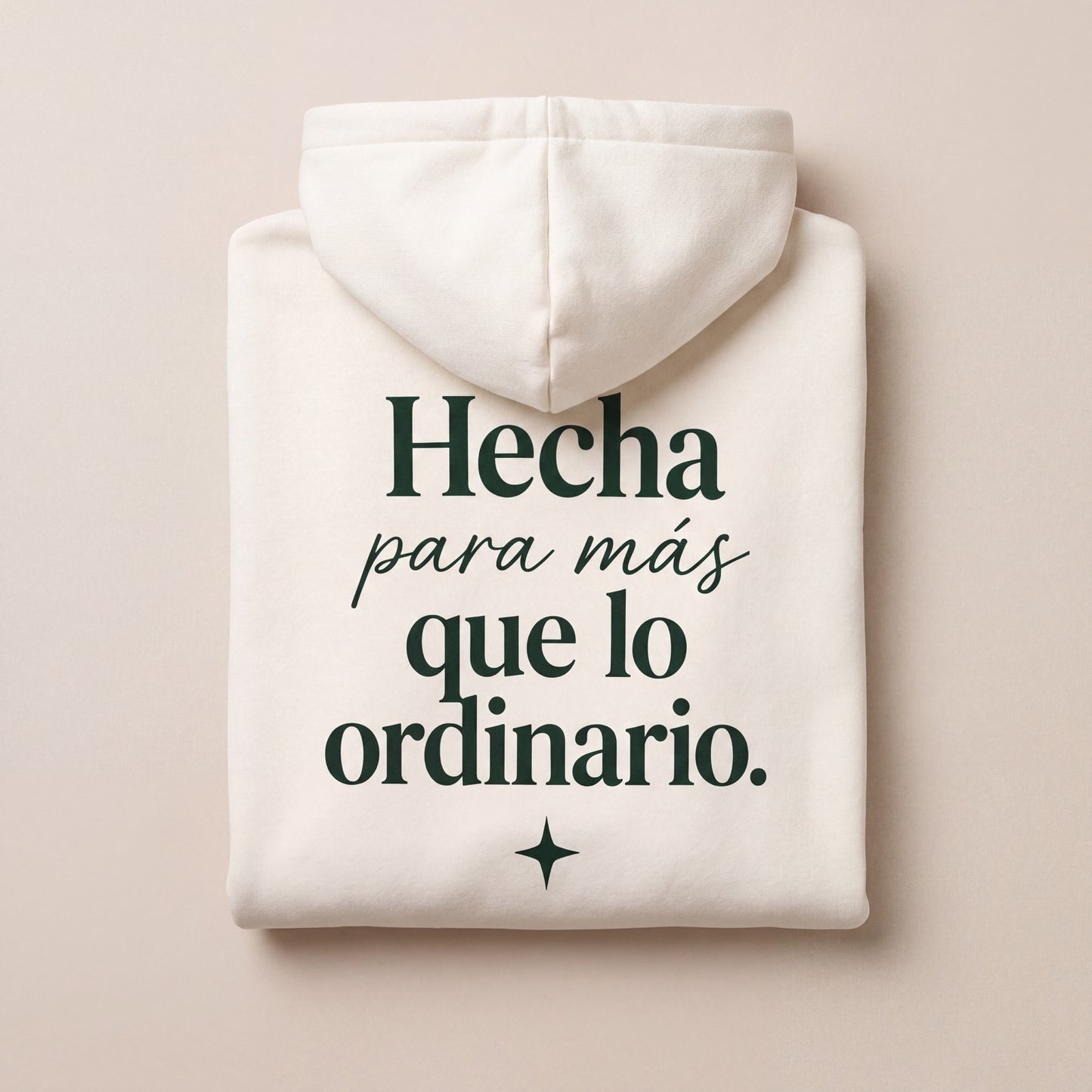 Hoodie Cristiano "Hecha para más que lo ordinario" | Sudadera con Capucha Blanca | Unisex