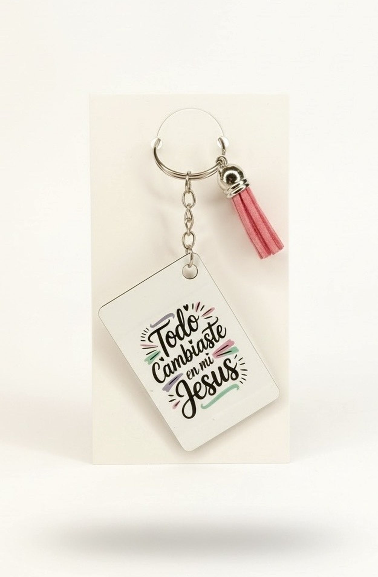 Llavero cristiano Todo cambiaste en mí Jesús - Cristo vive 