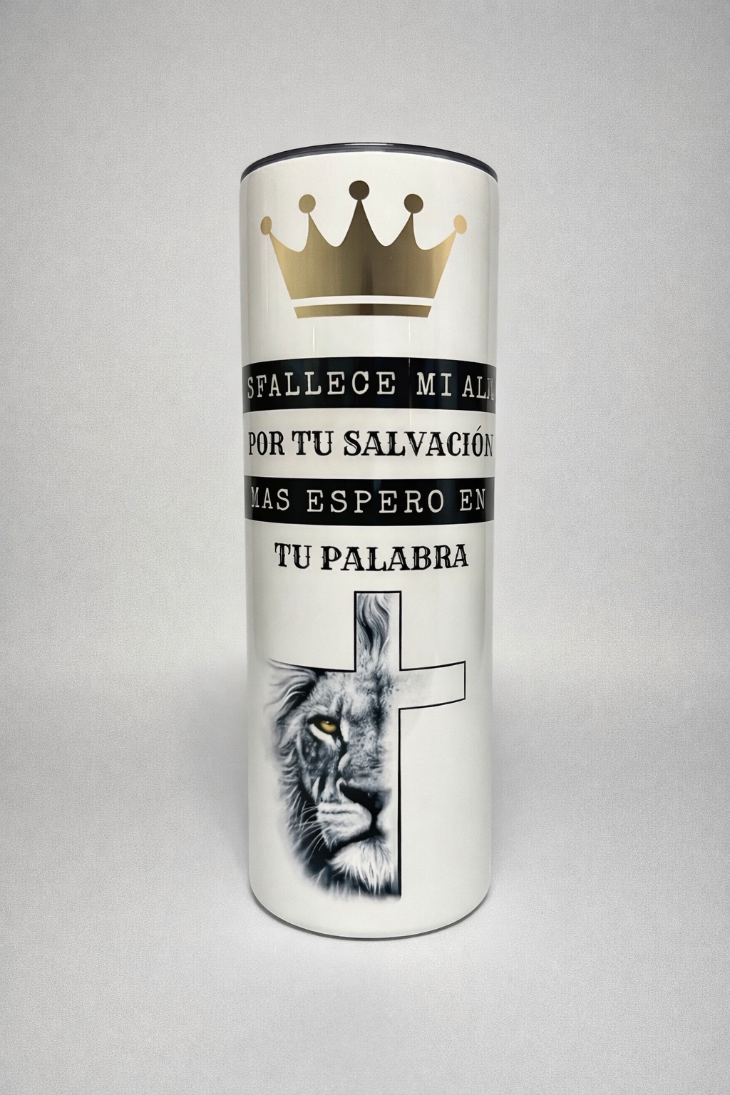 Vaso Cristiano “León de Judá” – Confío en tu Palabra | Tumbler Inspiracional - Cristo vive 