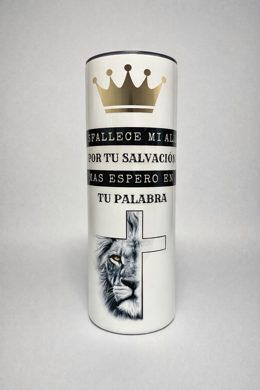 Vaso Cristiano “León de Judá” – Confío en tu Palabra | Tumbler Inspiracional - Cristo vive 