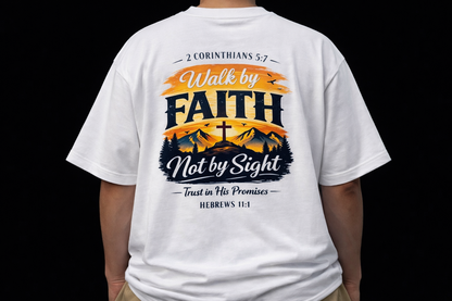 Camisa Oversize 'Walk by Faith Not by Sight' – 2 Corintios 5:7