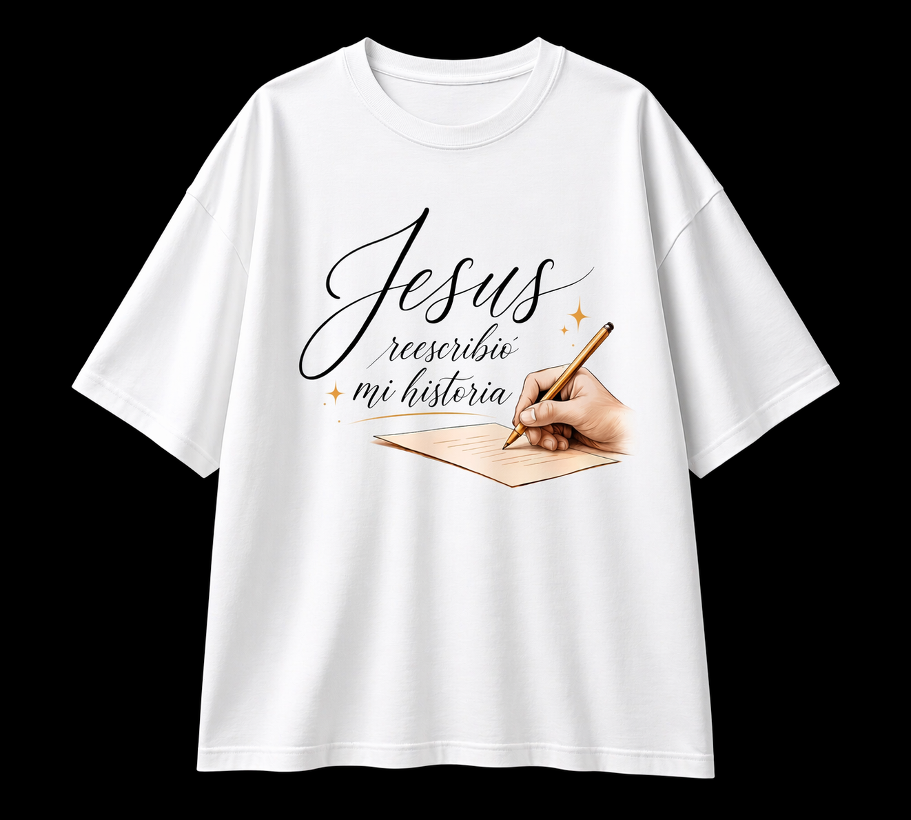 Camisa Oversize “Jesús Reescribió Mi Historia”