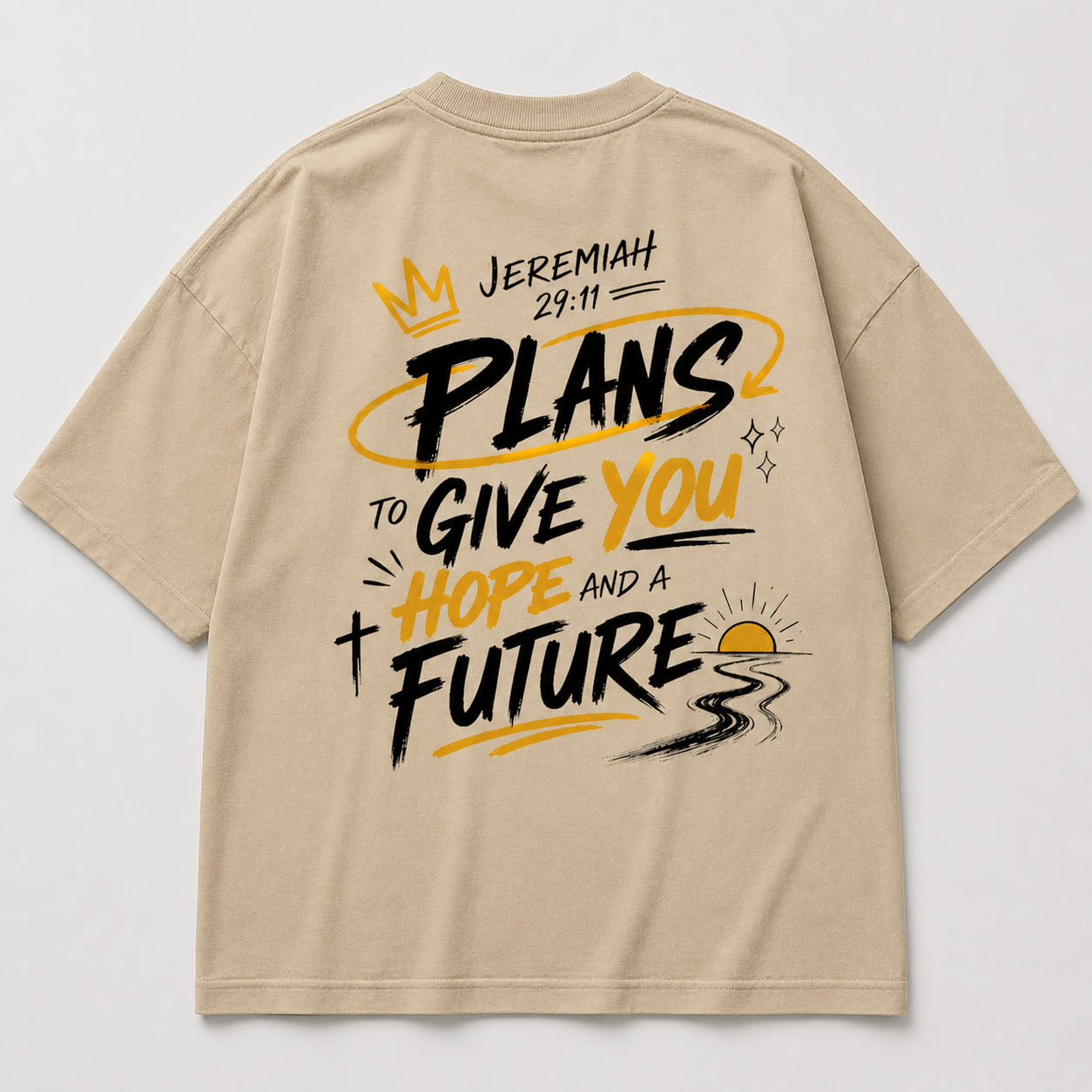 Camisa Cristiana "Plans to Give You Hope and a Future" – Jeremías 29:11