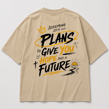 Camisa Cristiana "Plans to Give You Hope and a Future" – Jeremías 29:11