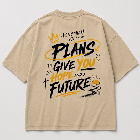 Camisa Cristiana "Plans to Give You Hope and a Future" – Jeremías 29:11