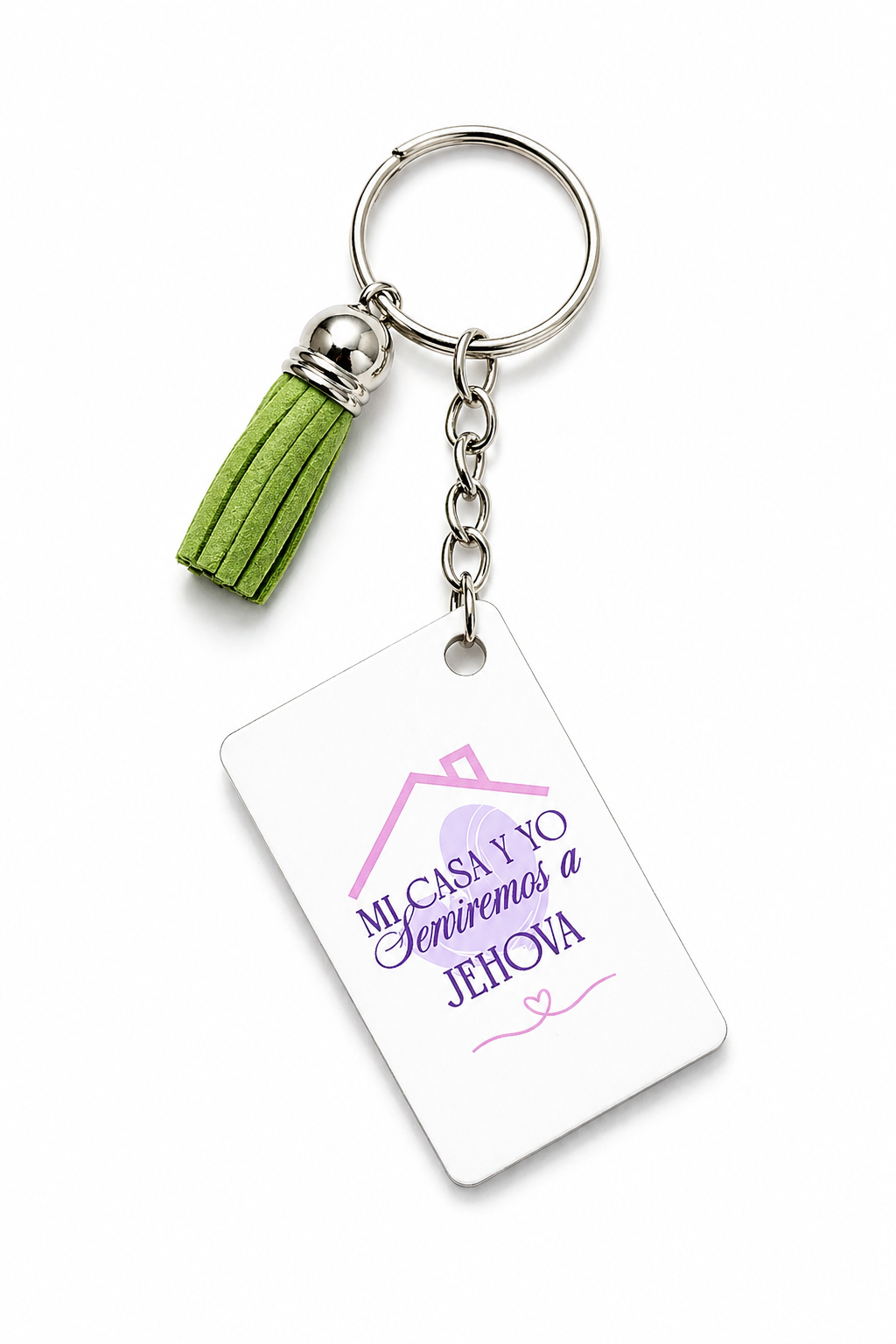 🎁 Llavero Cristiano con Versículo “Mi Casa y Yo Serviremos a Jehová” - Regalo Cristiano (100% off)