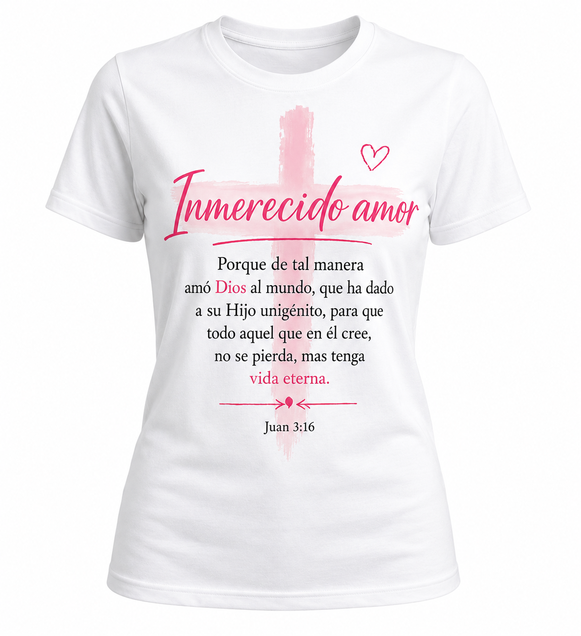 Camiseta regular, Inmerecido Amor – Juan 3:16 (copia)