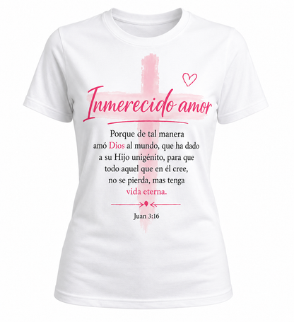Camiseta regular, Inmerecido Amor – Juan 3:16 (copia)