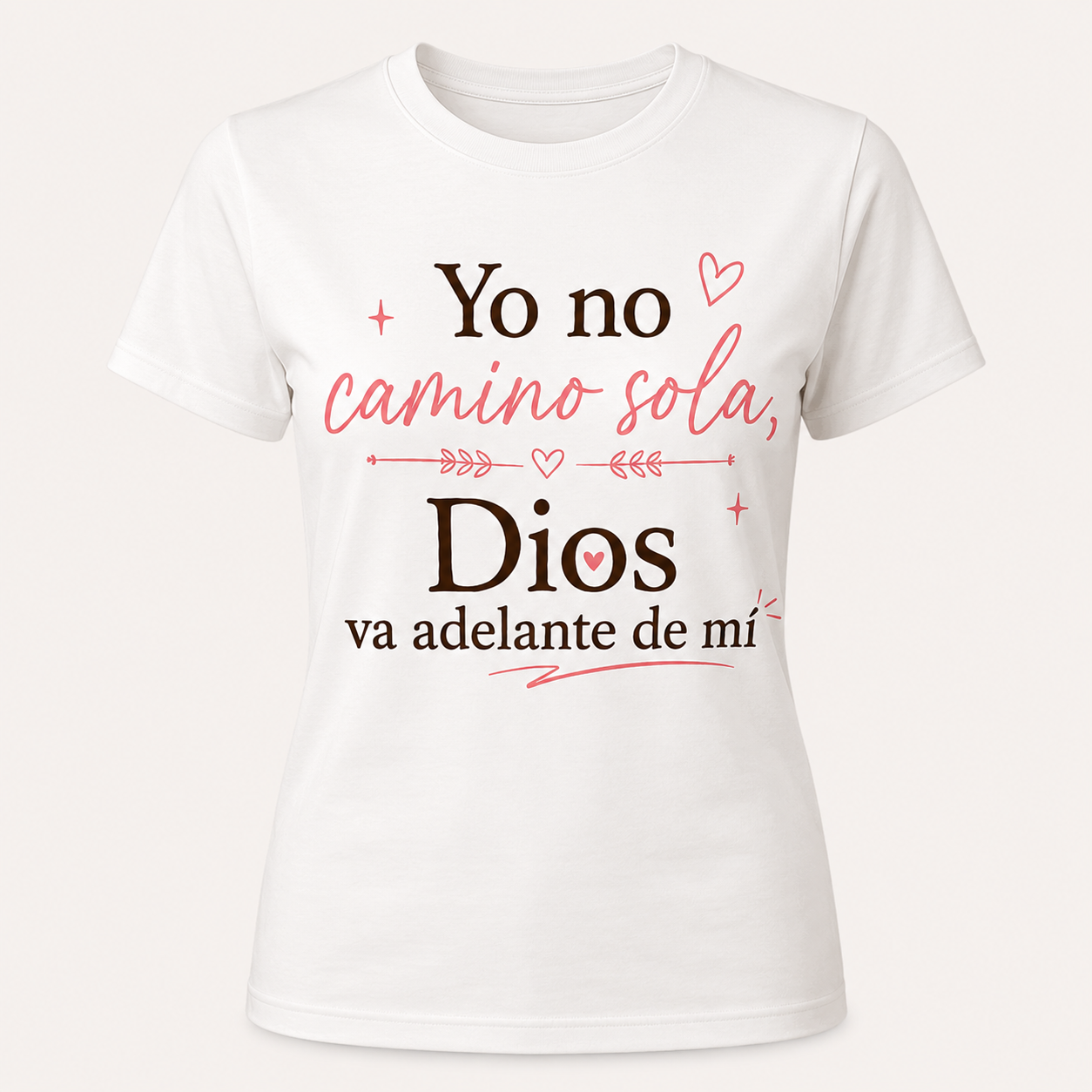 Tshirs regular Cristiana  “Yo no camino sola” – Mujer (copia)