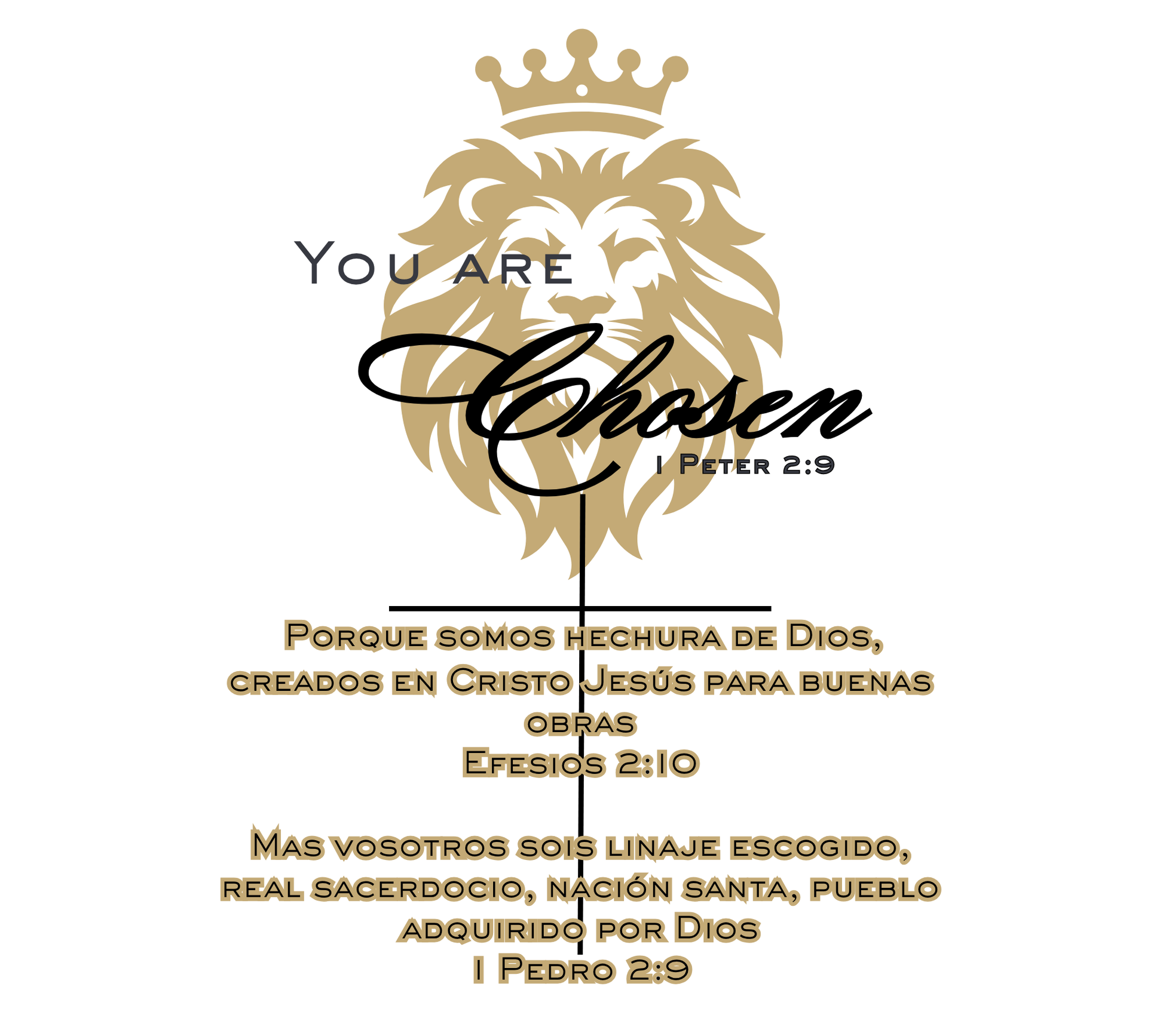 Tumbler “You Are Chosen” – 20oz | Diseño Cristiano Inspirado en 1 Pedro 2:9 - Cristo vive 