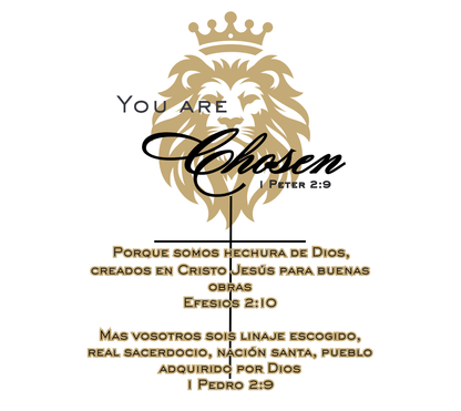 Tumbler “You Are Chosen” – 20oz | Diseño Cristiano Inspirado en 1 Pedro 2:9 - Cristo vive 