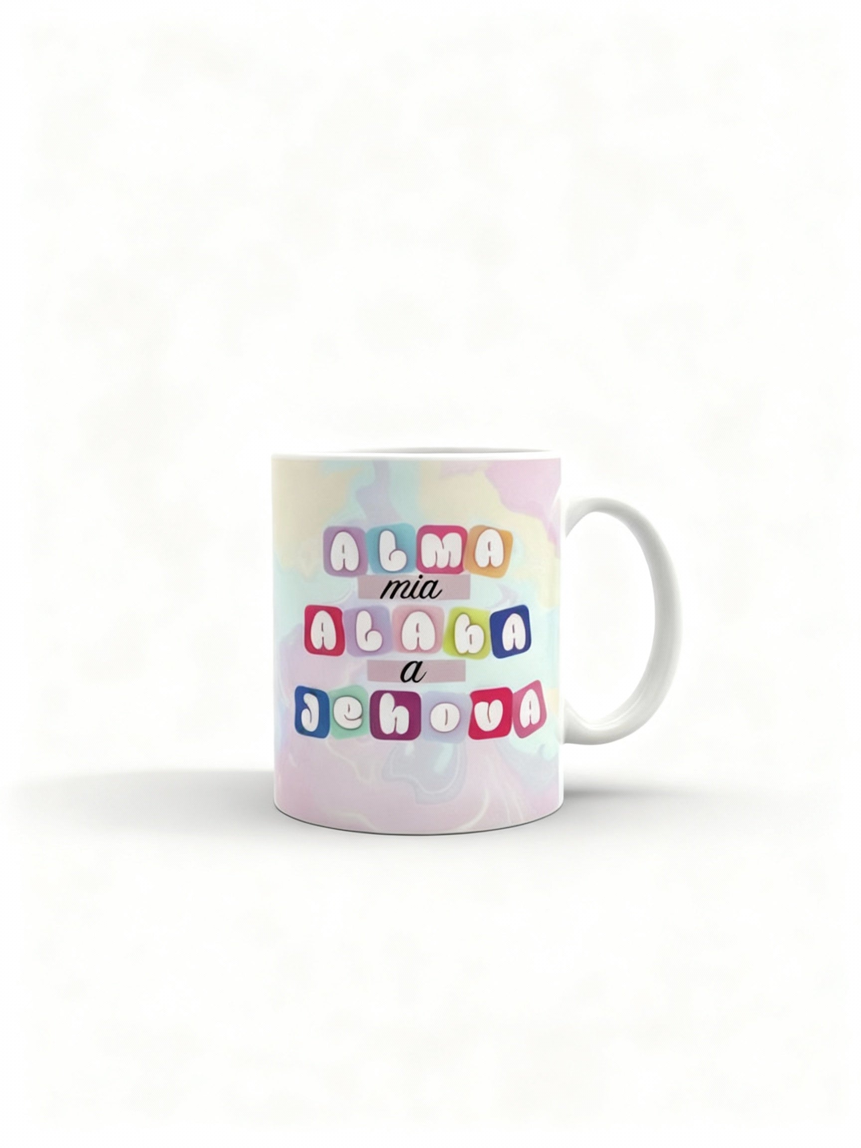 Taza 11 oz “Alma mía, alaba a Jehová” – Gratitud y Fe en Cada Día - Cristo vive 