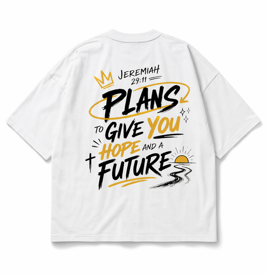 Camisa Cristiana "Plans to Give You Hope and a Future" – Jeremías 29:11