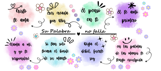 Taza “Cristo te ama” – Versículos y frases de esperanza (11 oz / 12 oz) - Cristo vive 