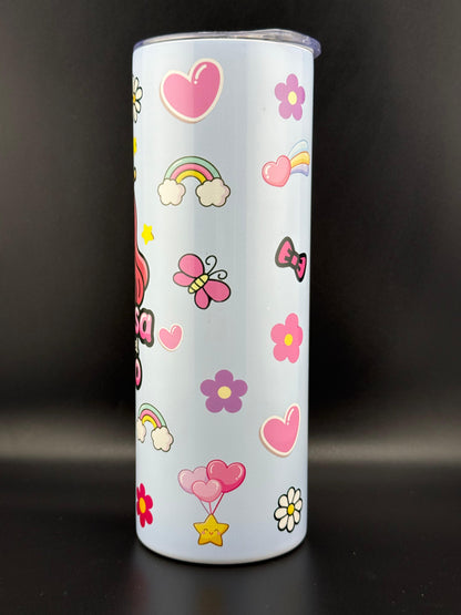 Vaso Térmico 20oz – Princesa del Reino (Rosa, Azul y Violeta)