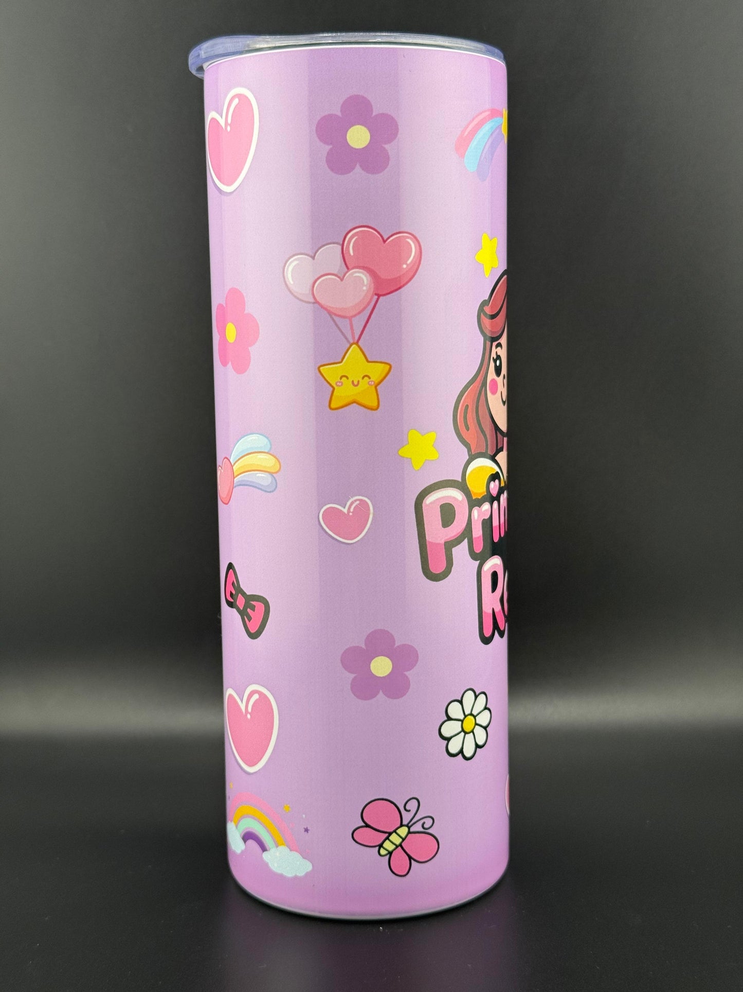 Vaso Térmico 20oz – Princesa del Reino (Rosa, Azul y Violeta)