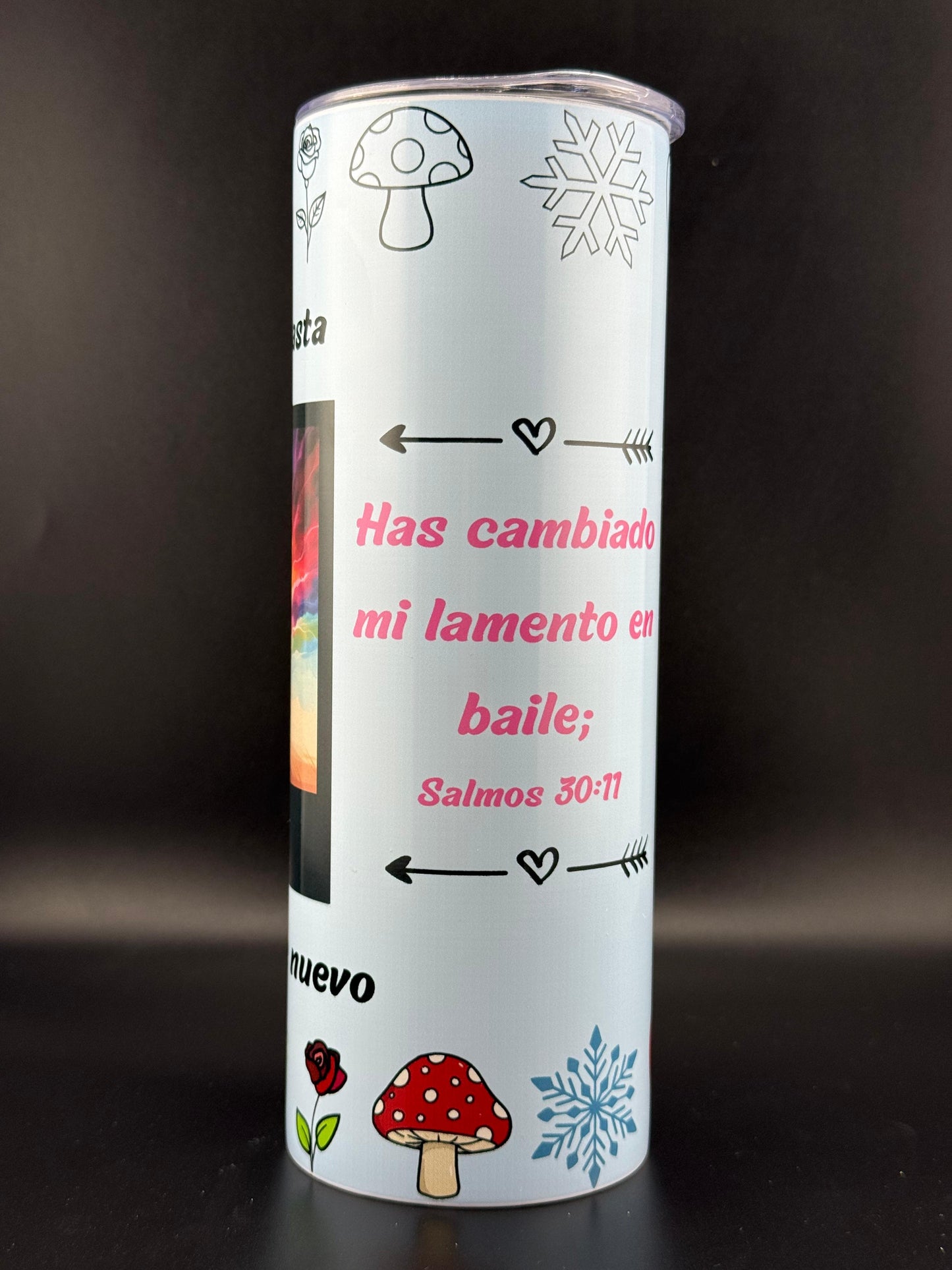 Vaso de Resina y sublimado 20oz – Solo Tú, mi Jesús, pudiste hacerlo (Brilla en la oscuridad)