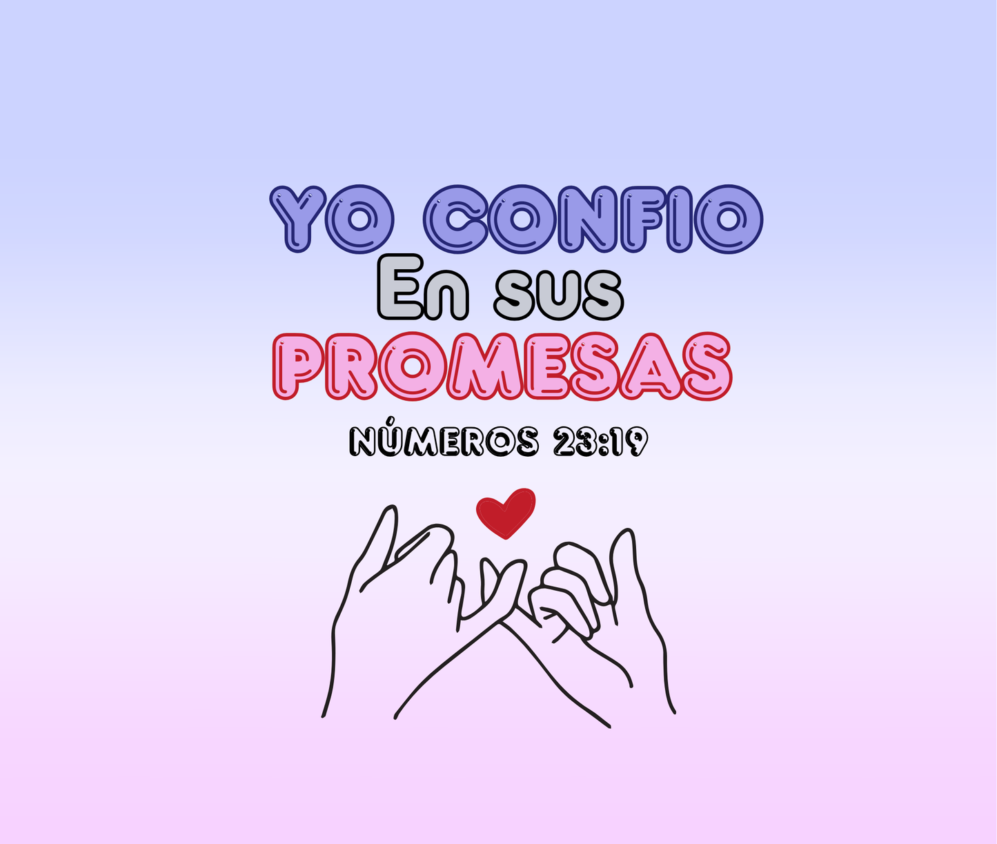 Vaso 20 oz “Yo confío en sus promesas” – Fe y Esperanza en Cada Día - Cristo vive 