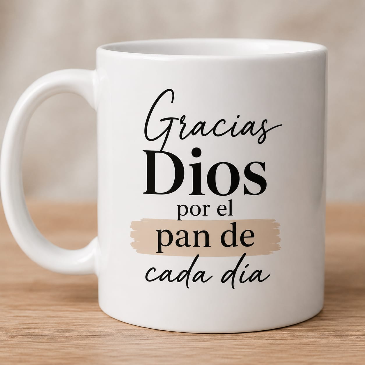 Taza Gracias Dios por el Pan de Cada Dia