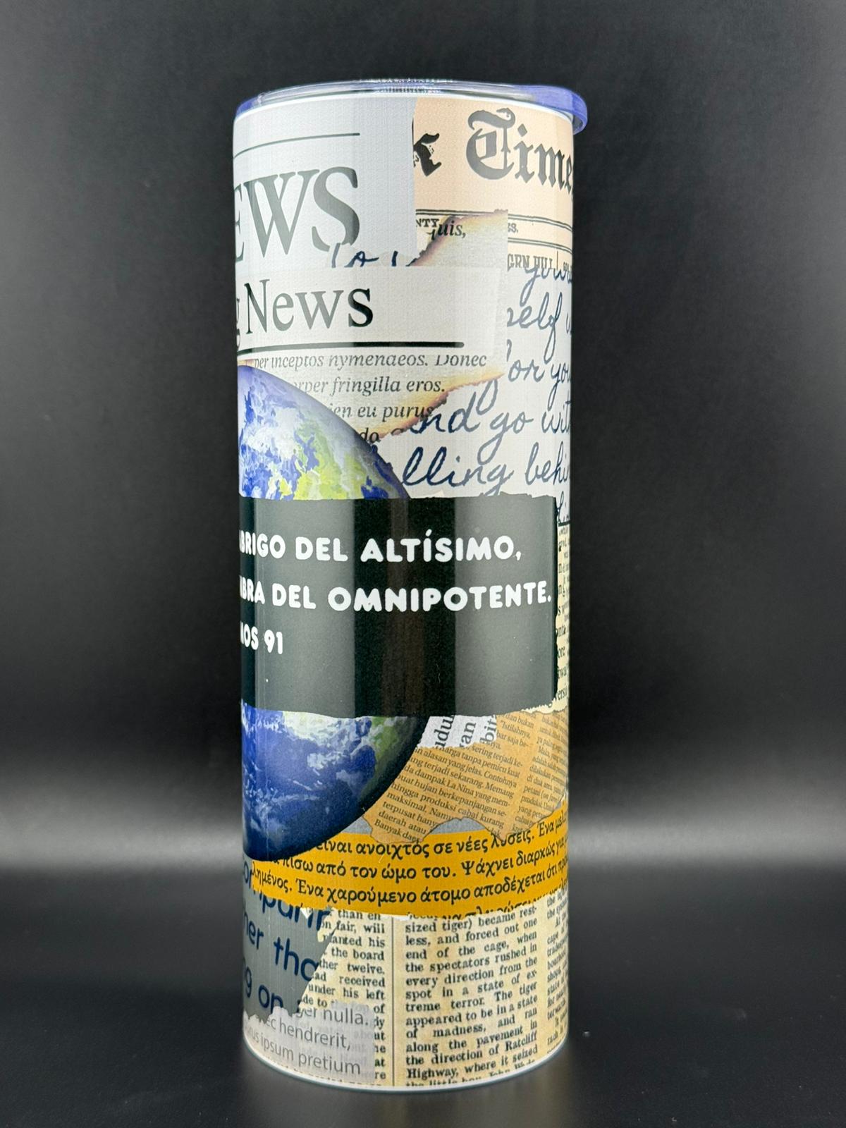 Vaso Térmico 20oz – "El que habita al abrigo del Altísimo" (Salmos 91)